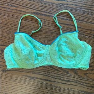 Free people bra lime green size 36DD